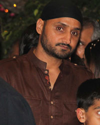 Harbhajan Singh at Ganesh Chaturthi Bash By Mukesh Ambani