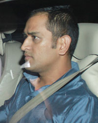 Mahendra Singh Dhoni at Harbhajan and Geeta Basra Wedding Reception