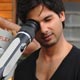 Shahid Kapoor at Jab We Met on Sets