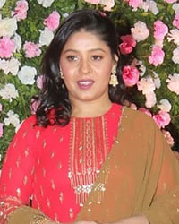 Sunidhi Chauhan at Kapil Sharma and Ginni Chatrath Mumbai Reception