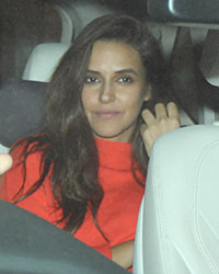 Neha Dhupia at Karan Johar Christmas Party