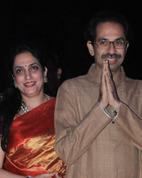 Uddhav Thackeray, wife Rashmi Thackeray and son Aditya Thackeray Uddhav Thackeray, wife Rashmi Thackeray and son Aditya Thackeray