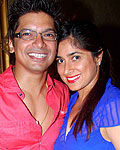 Shaan with wife Radhika Shaan with wife Radhika