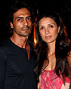 Arjun Rampal and Mehr Jesia