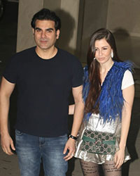 Arbaaz Khan with Giorgia Andriani