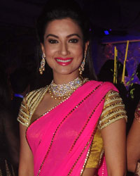 Gauhar Khan at Shirin and Uday Sangeet Ceremony