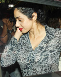 Sridevi at Sridevi Celebrates Her Birthday With Family