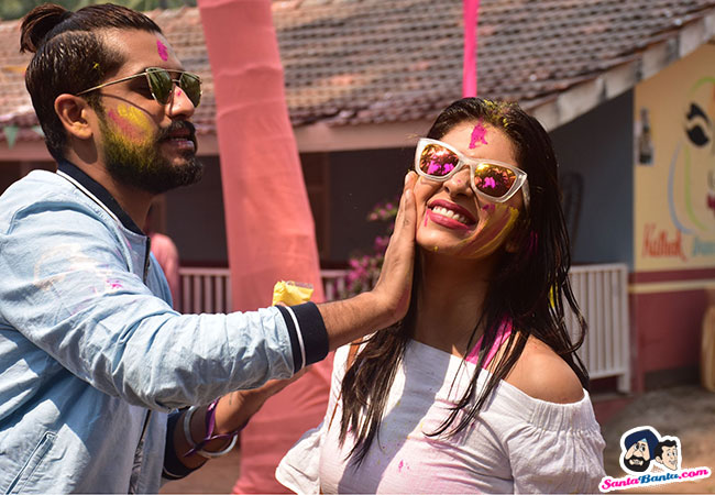 TV Celebs Celebrate Holi at Madh Island 