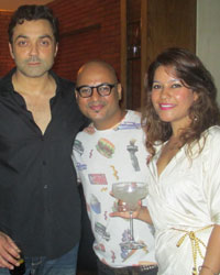 Bobby Deol, Aalim Hakim and his wife Shano