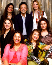 Kiran Juneja, Anushka Ranjan, Zarin Abbas Khan, Poonam Dhillon, Adnan Sami and Zoya Fariyabi with his friend