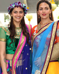 Ahana Deol with Esha Deol