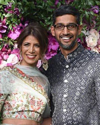 Anjali and Sundar Pichai