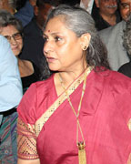 Jaya Bachchan,Amitabh Bachchan, Amish Tripathi and Anil Dharker