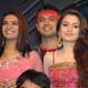 Amisha patel on Indian Idol Sets