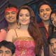 Amisha patel on Indian Idol Sets