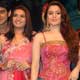 Amisha patel on Indian Idol Sets