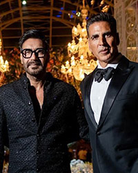 Aman Devgan, Ajay Devgn and Akshay Kumar