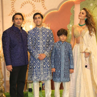 Adar Poonawalla, Natasha Poonawala with their kids