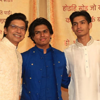 Shaan, Soham Mukherjee, Shubh Mukherjee and Radhika Mukherjee