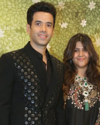 Tusshar Kapoor, Ekta Kapoor and Jeetendra