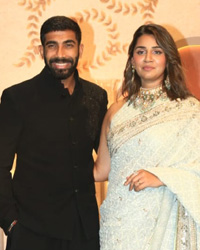 Jasprit Bumrah and Sanjana Ganesan