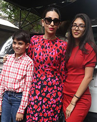 Karishma Kapoor with her kids Kiaan Raj Kapoor and Samiera Kapoor