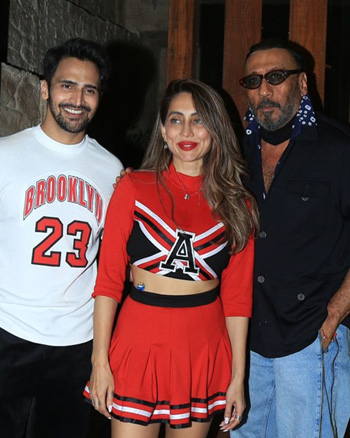 Bhushan Pradhan, Anusha Dandekar and Jackie Shroff