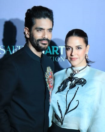 Angad Bedi and Neha Dhupia