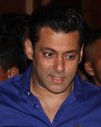 Salman Khan, Baba Siddiqui and Shah Rukh Khan