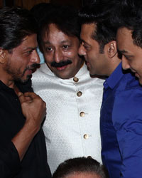 Shah Rukh Khan, Baba Siddiqui and Salman Khan