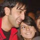 Ranbir Kapoor with a fan