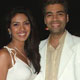 Karan Johar with Priyanka at Barsaat premiere.