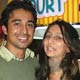 Rajvijay with Anusha Dandekar at the premiere of Barsaat.