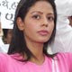 Bhairavi Goswami during the Peace March to protest the recent lasts at Kaif Azmi Park, Juhu