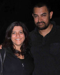 Zoya Akhtar and Aamir Khan