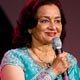 Asha Parekh accepts a lifetime achievement award at the 2007 Bollywood Film Awards in Uniondale, New York