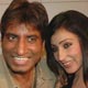 Raju Shrivastav with Nafisha Khan