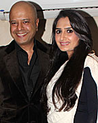 Naved Jaffery with his wife