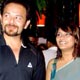 Raj Zutshi and Pallavi Joshi at Choclate celebrations party.