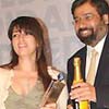 Twinkle Khanna with Harsh Goenka.