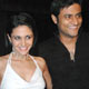 The hosts Mandira Bedi and Manav Gohil