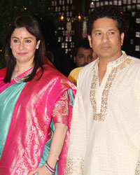 Arjun, Anjali and Sachin Tendulkar