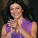 Govinda, Sushmita Sen and director David Dhawan walk the ramp at the Fashion Extravaganza during the 10th IIFA weekend