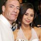 Jean Claude Van Damme poses with Indian actress Urmila Matondkar in Dubai