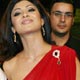 Jean Claude Van Damme poses with Indian actress Shilpa Shetty in Dubai