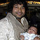 Kailash Kher with his son Kabir and Vasindhra Das