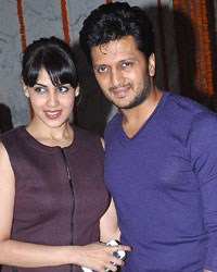 Genelia D'Souza and Ritesh Deshmukh