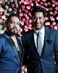 Mika Singh and Harbhajan Singh