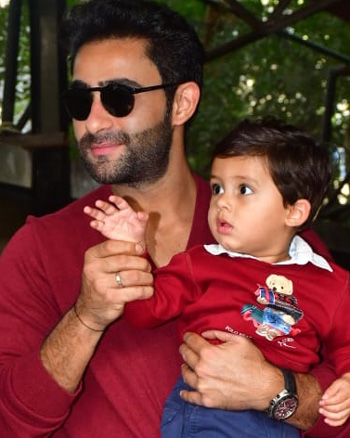 Anissa Malhotra with his son Rana