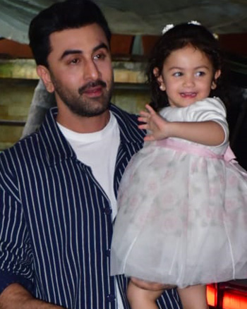 Ranbir Kapoor and Raha Kapoor